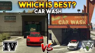 GTA 5 VS GTA 4 : CAR WASH (WHICH IS BEST?)