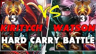 KIRITYCH (DRAGON KNIGHT) vs WATSON (TEMPLAR ASSASSIN) - Battle Of Hard Carry Dota 2 Players - Z Dota