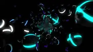 Infinity loop DJ background visual 3d footage