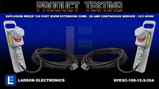 Explosion Proof 100 Foot SOOW Extension Cord - 20 amp continuous service - 12/3 SOOW