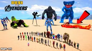 DESI Avengers and Thor Finally Did End of God Venom and Monsters in GTA 5 | DESI Avengers(Part 171)