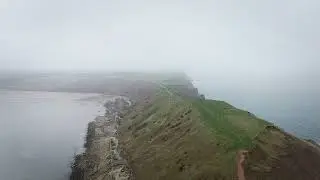 Misty Drone Views of Filey Brigg | North Yorkshire/East Riding Coastline in 4K (DJI Mini 3)