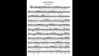 Bad Habits - Spartito con base musicale