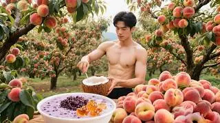 Reviving an Ancient Recipe: Chinese Artisan Prepares Fragrant Purple Rice & Peach Gum for Fall