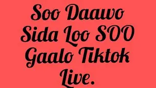 Sida loo soo galo Tiktok Live.