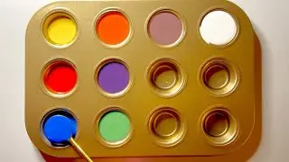 Satisfying Color Mixing Magic! How to trun 3 Primary Colors Yellow, Red, Blue to 9 Beautiful Colors🌈
