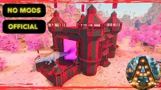ASA The BEST new castle build to breed dinos! (Speedbuild) (Showcase) #ark #gaming #basebuilding