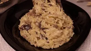 РІЗОНІ з Грибами у ВЕРШКОВОМУ Соусі😋 Простий РЕЦЕПТ на Обід чи Вечерю