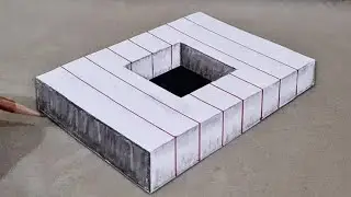 Easy 3D Drawing On Paper For Bigginer #3ddrawing #easy3ddrawing