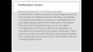Expert Local House Movers Southampton You Can Trust