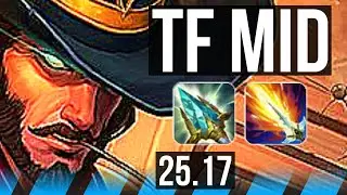TWISTED FATE vs GANGPLANK (MID) | KR Challenger | 25.17