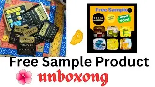 Free Sample Product Unboxing | Top 6 different tea Samples 🤌| #free #sampleproduct#trending