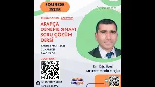 EDURESE 2025/1 YDS-YÖKDİL TÜRKİYE GENELİ ÜCRETSİZ ARAPÇA DENEME SINAVI SORU ÇÖZÜMÜ