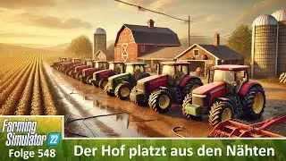 🚜 Zu viele Fahrzeuge, zu viele Felder &ndash; der Hof platzt! | LS22 Wild West #548; 16x XXL-Karte