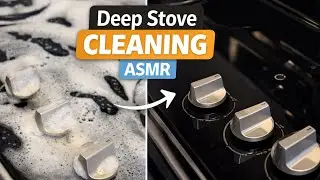 ✨ Deep Stove Cleaning ASMR | Scrub, Foam & Relaxing Sounds #CleaningASMR #StoveCleaning #shorts 