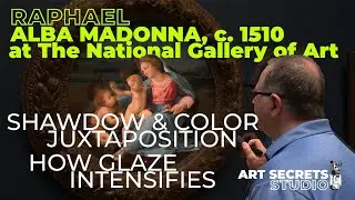 Raphael: Alba Madonna at the National Gallery of Art ... Colors creating Depth, Glaze, and Technique