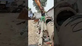 Excavator electric pole clamps, concrete pipe fixing clamps, modified electric pole clamps,