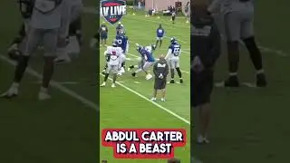 NY GIANTS ABDUL CARTER DOMINATES!!!!!!#nygiants #nfl #shorts