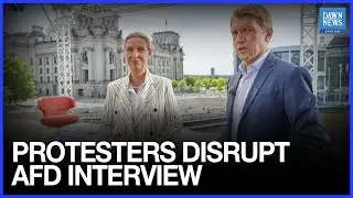 Protesters Disrupt ARD TV Interview Of German Far-Right AfD Leader Alice Weidel | Dawn News English