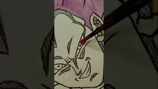 Ultra Ego Vegeta 😈 drawing ✨ #vegeta #dragonballdaima #youtubeshorts #shorts #anime