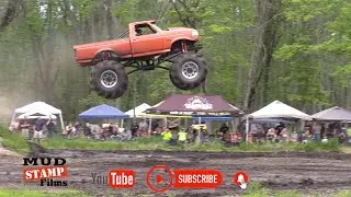 Burnt Orange Ford Powerhouse at Perkins Mud bog