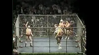Cage   Lex Luger & Ole Anderson vs Ric Flair & Tully Blanchard   Worldwide March 5th, 1988