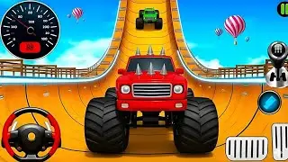🔥 Monster Truck Mega Ramp Extreme Car Racing ll Impossible GT Car Stunts - Car Game#car #games #like