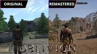 Oblivion - Original vs Remastered - Comparison of Details - Graphics Comparison - 4k