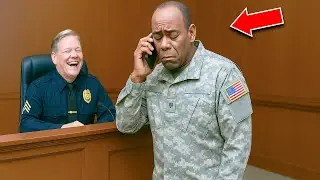 Racist Cop Laughs at Crying Veteran in Court But Has No Idea Who's About to Walk In..
