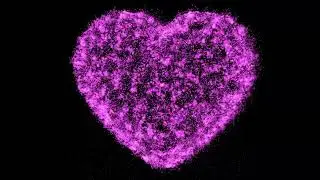 Pink Heart Particle Animation | Free Motion Graphics | 4K UHD