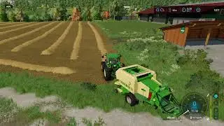 Gathering hay,balling and fertilizing the field|In Fichtal|#4[console]