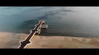 Molo w Brzeźnie Gdańsk z drona