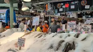 Northwest Trip: Pike Place Fish Throwing