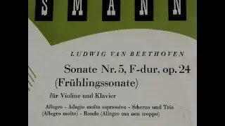 Walther Schneiderhan & Alexander Jenner, Beethoven, Violin Sonata No.5 in F major, Op.24 
