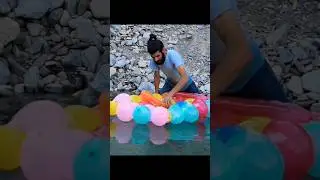 life hack👆 | balloon boat #boat #balloonexperiment #balloon #lifehacks #diyboat #craft #shorts