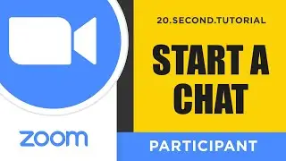Start a Chat in Zoom &ndash; Participant Zoom Tutorial #6