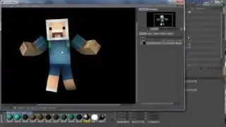 How To Make 3D Graphics In Cinema 4D (minecraft skin)