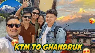 KATHMANDU TO GHANDRUK  VLOG // DAY-1