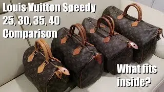 LV Louis Vuitton Philippines Speedy 25, 30, 35, 40 comparison and what fits inside