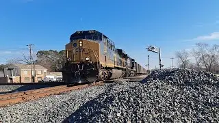 B439-27 Led by CM44AC With an old K5H Horn Southbound Empty Rockers - Pembroke, NC