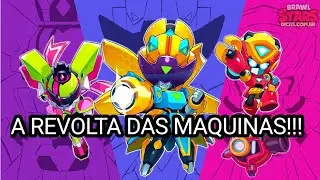 Exterminando geral na revolta das m&aacute;quinas, testando a nova skin piper lotus rob&ocirc; #brawlstars #mecha