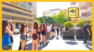 [4k] Walk around Santiago Bernab&eacute;u Stadium. Madrid Walk, Madrid commercial district.Madrid 4k UHD