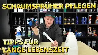 Schaumsprüher richtig pflegen! Schlechtes Sprühbild? Kein Druckaufbau? Richtig lagern! Tipps