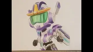 Megan The Mech Time Lapse Drawing- Battlelands: Art By Kay