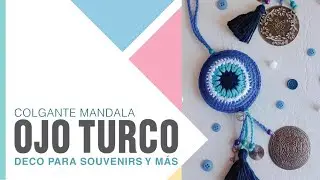 COLGANTE OJO TURCO 👁️ para Puertas y Ventanas a Crochet ✨👁️