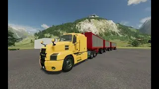 FS22 Mack Anthem + Vulcano Trailer Pack Farming Simulator 22 Mods