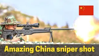 Chinese sniper hitting a drop of water on a moving vehicle! Amazing shot from CS/LR4 sniper rifle