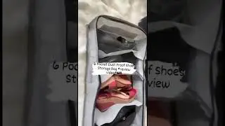 Dust-Proof Shoe Storage 6-Pocket Bag for Neat and Tidy Organization #viral #trending #shorts