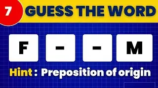 Guess The Four Letter Word Quiz! 🕵️ (Missing Two Letters + Hints)