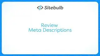 Review meta description optimisation with Sitebulb